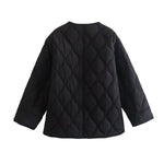 Load image into Gallery viewer, Quilted Cotton Filled Jacket Women N5A753