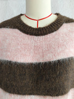 Load image into Gallery viewer, Color Block Stripe Pullover Round Neck Loose Fit N5A833