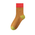 Load image into Gallery viewer, Warm Color Block Socks Women Japanese Retro M5A294