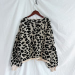 Load image into Gallery viewer, Leopard Print Tie Front Cardigan Women Round Neck N5A848