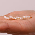 Load image into Gallery viewer, Crushed Freshwater Pearl Ring Stainless Steel N6H180