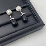 Load image into Gallery viewer, Pearl Drop Earrings Vintage Elegant Simple Dangle S5P887