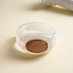 Load image into Gallery viewer, Womens Vintage Marbled Oval Acrylic Bracelet N6K139