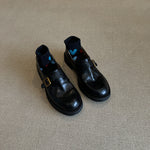 Load image into Gallery viewer, Genuine Leather Platform Loafers Women N6C141