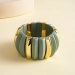 Load image into Gallery viewer, Womens Geometric Acrylic Circle Bracelet N6K002