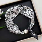 Load image into Gallery viewer, Women's Polyester Faux Silk Polka Dot Neck Scarf N6J149