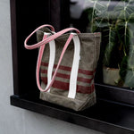 Load image into Gallery viewer, Grey Canvas Tote Bag Women Medium Shoulder Hand S5P801