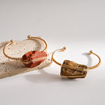 Load image into Gallery viewer, Vintage Natural Crystal Wire Wrap Bangle N6F282