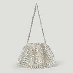 Load image into Gallery viewer, Hand Beaded Acrylic Crescent Bag Open-Top Design S5P405