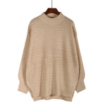 Load image into Gallery viewer, High Neck Side Slit Sweater Women Chunky Knit Casual N5A843