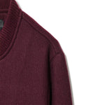 Load image into Gallery viewer, Round Neck Zip Soft Jacket Women Wine Red N5A403