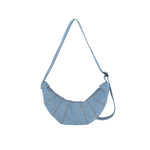 Load image into Gallery viewer, Women's Washed Denim Dumpling Crossbody Bag N6J197