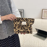 Load image into Gallery viewer, Polka Dot Faux Fur Makeup Bag Women Large Capacity S5P859