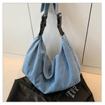 Load image into Gallery viewer, Women's Washed Denim Crossbody Shoulder Bag N6J196