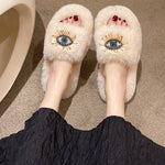 Load image into Gallery viewer, Googly Eyes Platform Slippers Women Non Slip Outdoor M5A299