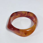 Load image into Gallery viewer, Geometric Ombre Resin Bangle Curved Acetate Contour S5P256