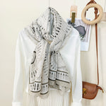 Load image into Gallery viewer, Geometric Circle Print Scarf M5A214