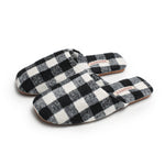 Load image into Gallery viewer, Checkerboard Velvet Slippers Couple Thin Plush M5A279