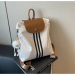 Load image into Gallery viewer, Unisex Nylon Color-Block Flap Backpack N6J199