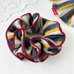 Load image into Gallery viewer, Brown Stripe Knit Scrunchy Women S5P823