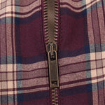 Load image into Gallery viewer, Leather Look Check Notched Collar Jacket Shorts Set N6A174