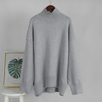 Load image into Gallery viewer, Solid High Neck Knit Sweater Women Multiple Colors N5A601
