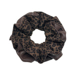Load image into Gallery viewer, Double Layer Leopard Velvet Scrunchy Women S5P775