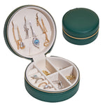 Load image into Gallery viewer, Portable Round Jewelry Box Travel 2 Layer Storage S5P839