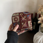 Load image into Gallery viewer, Floral Embroidered Polyester Jewelry Pouch N6J271