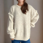 Load image into Gallery viewer, Color Block Loose Fit Sweater Women Oversized N5A836