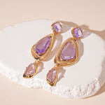 Load image into Gallery viewer, Acrylic Triangle Earrings Geometric Vintage Style S5P174
