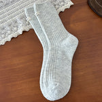 Load image into Gallery viewer, Thick Thermal Crew Socks Wool Blend Striped Cuffed M5A304