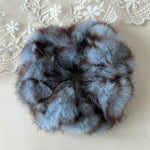 Load image into Gallery viewer, Zebra Plush Scrunchy Women Animal Print Hair Tie S5P785