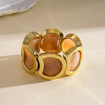 Load image into Gallery viewer, Vintage Acrylic Ombré Geometric Segment Bangle Women N6H082