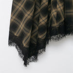 Load image into Gallery viewer, Vintage Limited Edition Plaid Lace Midi Skirt N6A176