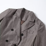 Load image into Gallery viewer, Grey Double Breasted Blazer Casual Versatile Style N5A781