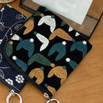 Load image into Gallery viewer, Cotton Linen Embroidered Coin Purse N6B121