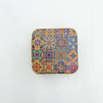 Load image into Gallery viewer, Travel Cork Jewelry Box with Mirror Organizer N6E091