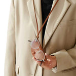 Load image into Gallery viewer, Top Grain Leather Neck Key Glasses Pouch Women S5P934