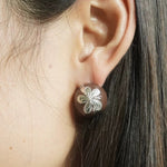 Load image into Gallery viewer, Enamel Dome Flower Earrings Women Elegant Versatile S5P923