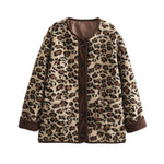 Load image into Gallery viewer, Lamb Fleece Leopard Print Jacket Women Multiple Colors N5A578