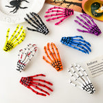 Load image into Gallery viewer, Skull Hand Bone Hair Clip Harajuku Punk Side Clip N6H198