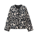 Load image into Gallery viewer, Animal Print Jacket Women Round Neck Long Sleeve N5A754