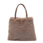 Load image into Gallery viewer, Plush Commuter Tote Bag Women Large Capacity Shoulder S5P724