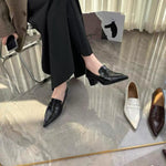 Load image into Gallery viewer, Vintage Pointed Toe Flat Loafers Women Slip-On Leather N6G300