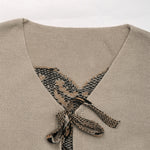 Load image into Gallery viewer, Gray Tie Back Heart Cardigan Pure Color Open Front N5A800
