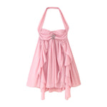 Load image into Gallery viewer, Sleeveless Chiffon Halter Vacation Dress Women N6A035