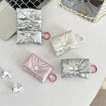 Load image into Gallery viewer, AirPods Case Bow PU Fabric Pouch Protective S5P873