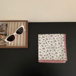 Load image into Gallery viewer, Vintage Floral Pure Cotton Small Square Scarf M5A341