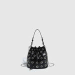 Load image into Gallery viewer, Punk Chain Bucket Bag Riveted Drawstring Shoulder S5P824